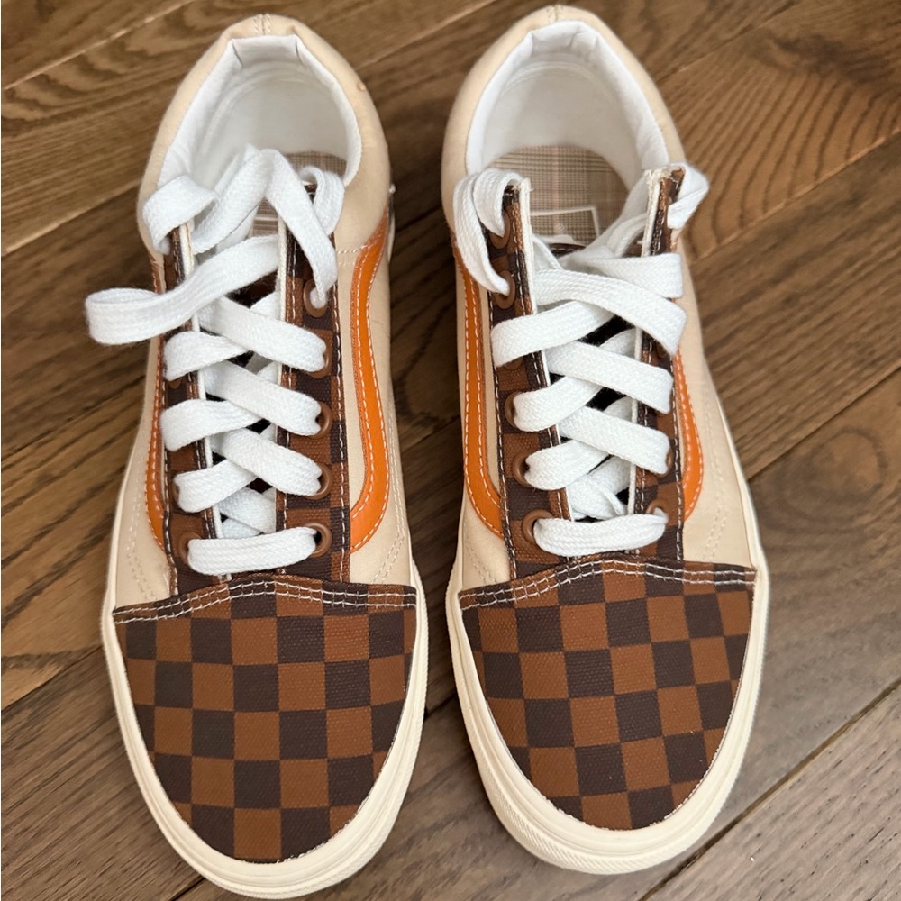 Women’s Vans checkered sneakers